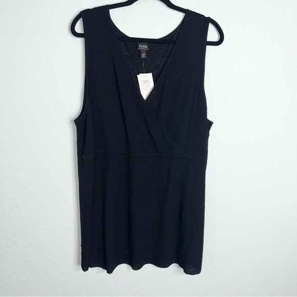 Eileen Fisher Tank Top Women’s 3X Crepe Wool Knit Sleeveless Semi Sheer Z - Picture 1 of 9